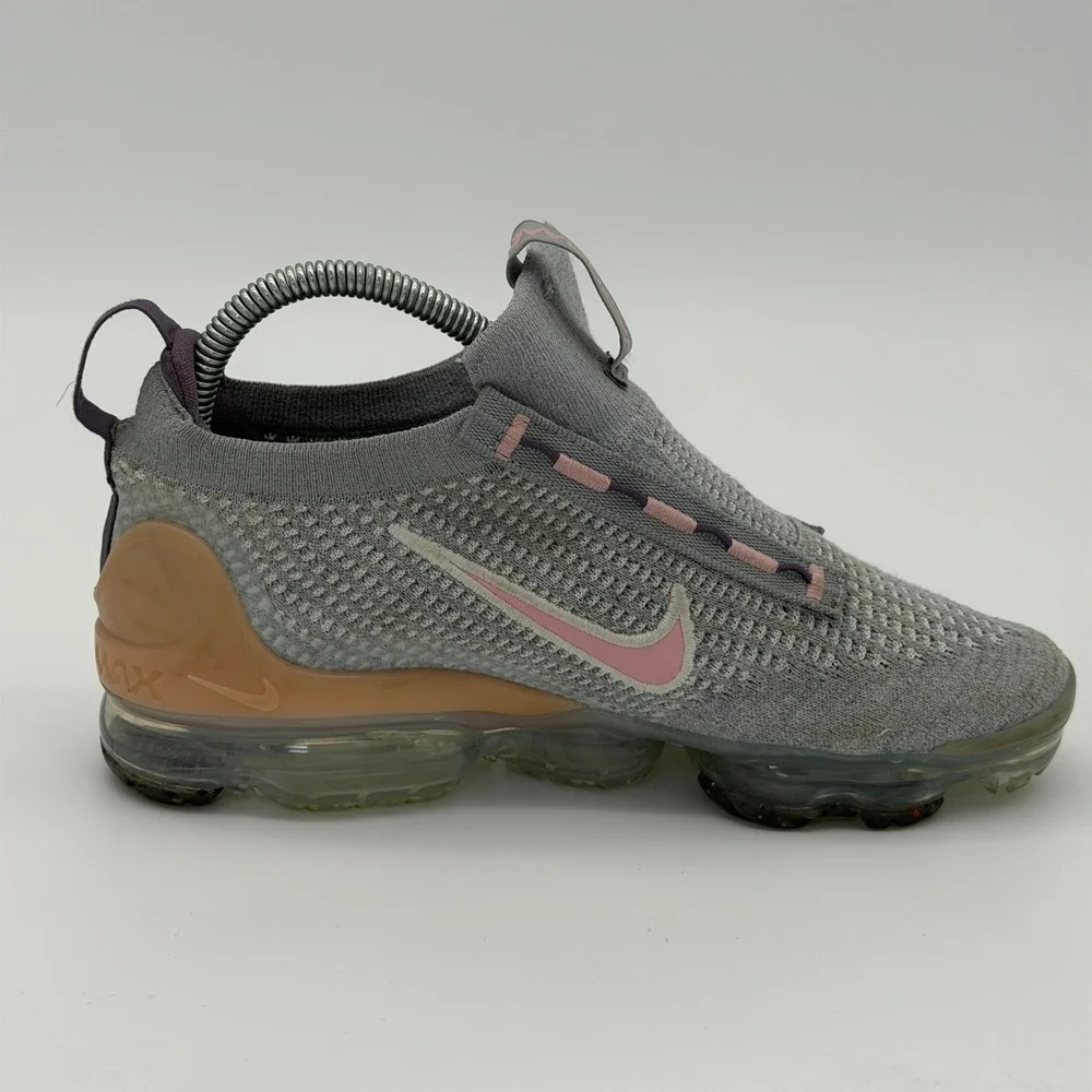 Nike Air VaporMax 2021 FK Kids Grey Pink Purple‎ Sneakers DB1550-007 Size 5.5Y